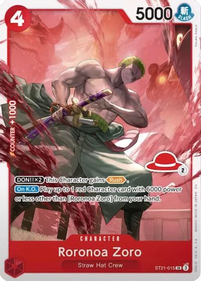 Roronoa Zoro ST21 015 Luffy Deck Learn Together Deck Set One Piece card