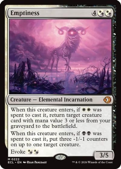 Emptiness Lorwyn Eclipsed Magic card