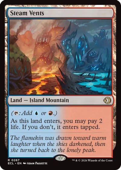 Steam Vents Lorwyn Eclipsed Magic card