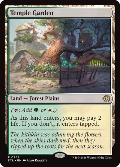 Temple Garden Lorwyn Eclipsed Magic card