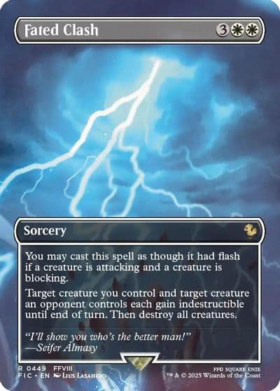 Fated Clash Borderless Commander: FINAL FANTASY Magic card