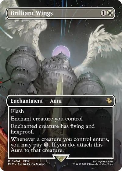Brilliant Wings Borderless Commander: FINAL FANTASY Magic card