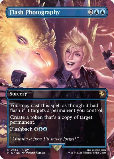 Flash Photography Borderless Commander: FINAL FANTASY Magic card