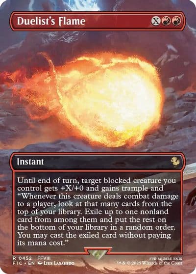Duelists Flame Borderless Commander: FINAL FANTASY Magic card