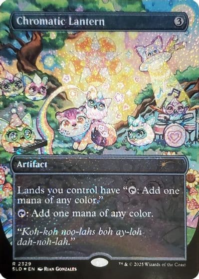 Chromatic Lantern 2329 Confetti Foil Secret Lair Drop Series Magic card
