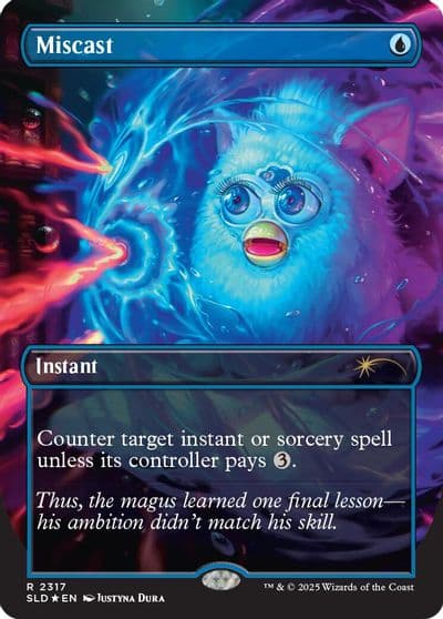 Miscast Rainbow Foil Secret Lair Drop Series Magic card