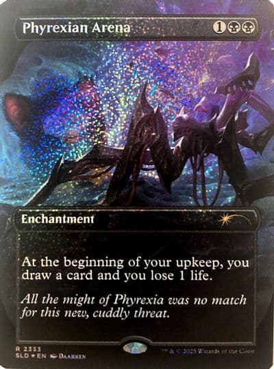 Phyrexian Arena Confetti Foil Secret Lair Drop Series Magic card