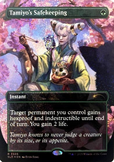Tamiyos Safekeeping Confetti Foil Secret Lair Drop Series Magic card