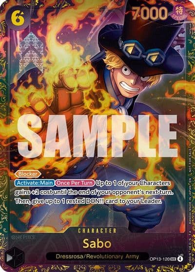 Sabo Store Treasure Cup 2025 One Piece Promotion Cards One Piece card