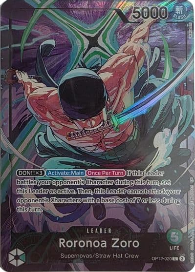 Roronoa Zoro OP12 020 Official Playmat Limited Edition Vol4 One Piece Promotion Cards One Piece card