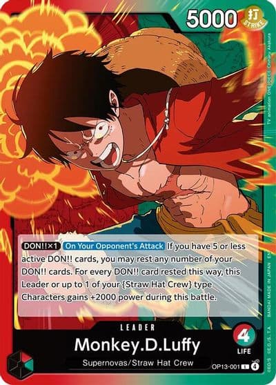 MonkeyDLuffy 001 Carrying On His Will One Piece card