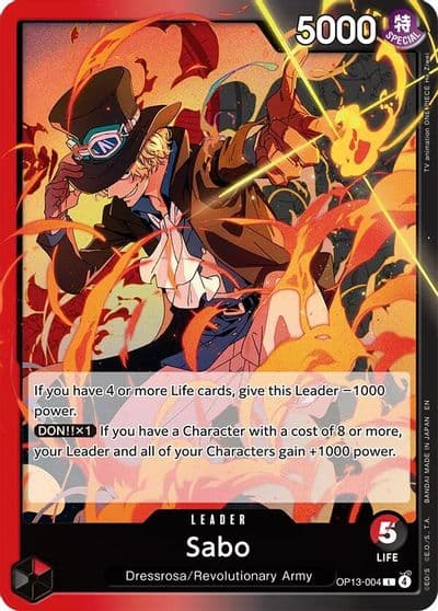Sabo 004 Carrying On His Will One Piece card