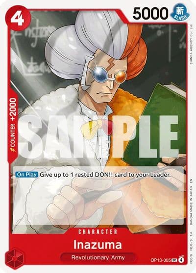 Inazuma Carrying On His Will One Piece card
