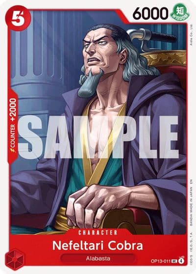 Nefeltari Cobra Carrying On His Will One Piece card