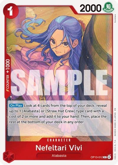 Nefeltari Vivi Carrying On His Will One Piece card