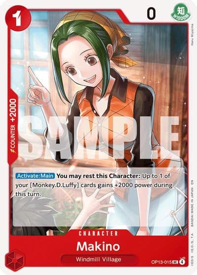 Makino Carrying On His Will One Piece card