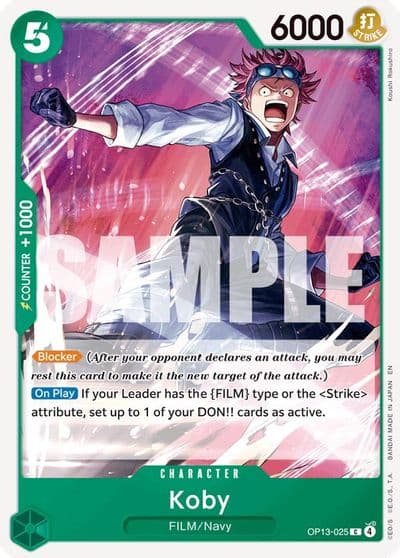 Koby Carrying On His Will One Piece card