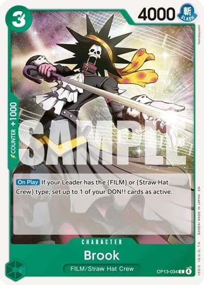 Brook Carrying On His Will One Piece card