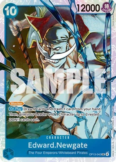 EdwardNewgate Carrying On His Will One Piece card