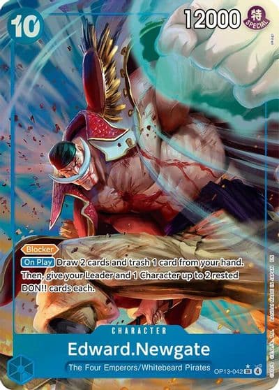 EdwardNewgate Alternate Art Carrying On His Will One Piece card