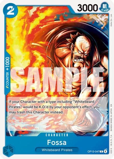 Fossa Carrying On His Will One Piece card