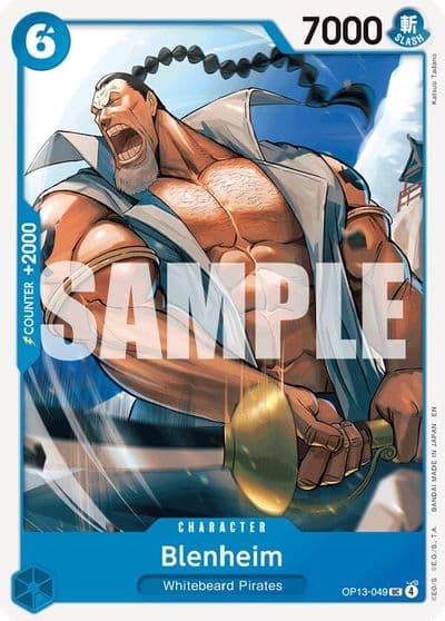 Blenheim Carrying On His Will One Piece card