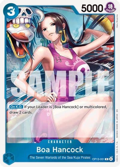 Boa Hancock Carrying On His Will One Piece card