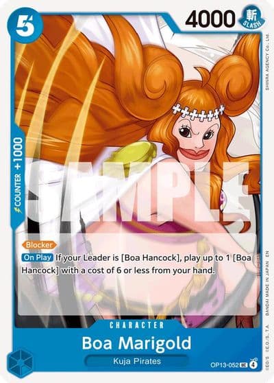 Boa Marigold Carrying On His Will One Piece card
