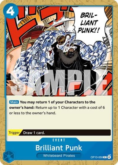 Brilliant Punk Carrying On His Will One Piece card