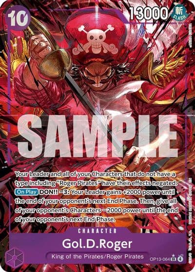 GolDRoger 064 Alternate Art Carrying On His Will One Piece card