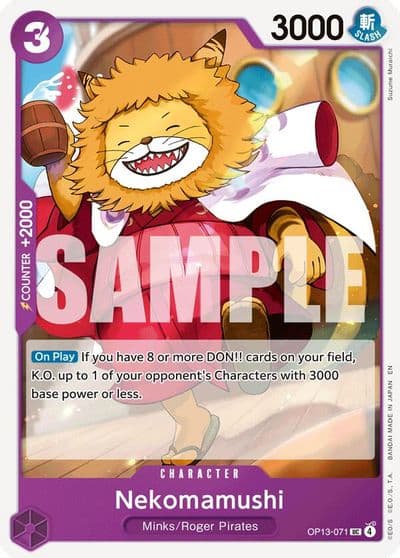 Nekomamushi Carrying On His Will One Piece card