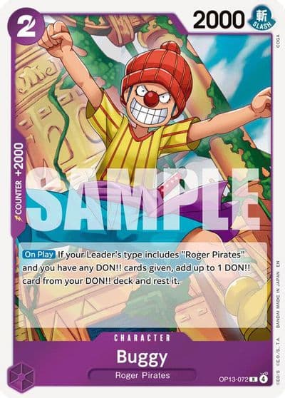 Buggy Carrying On His Will One Piece card