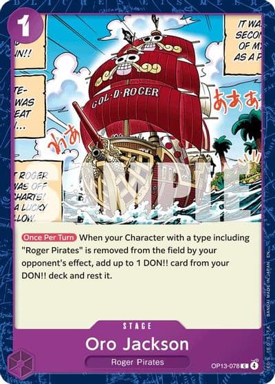 Oro Jackson Carrying On His Will One Piece card