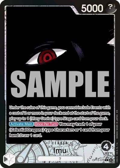 Imu Alternate Art Carrying On His Will One Piece card