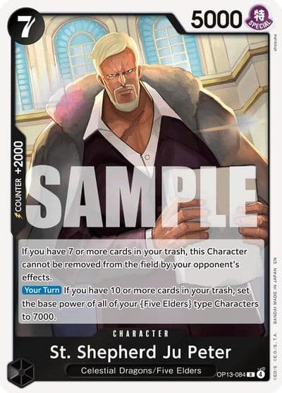 St Shepherd Ju Peter Carrying On His Will One Piece card