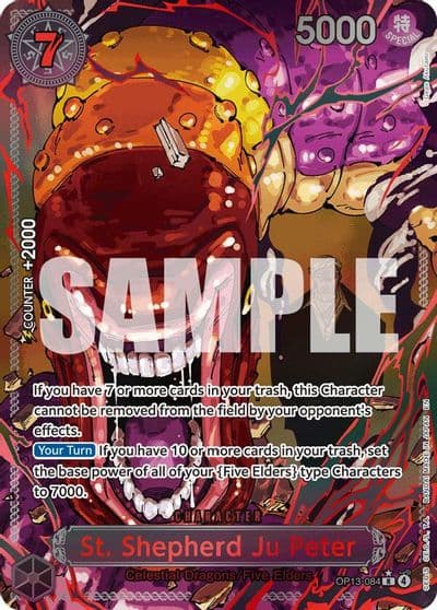 St Shepherd Ju Peter Parallel Carrying On His Will One Piece card