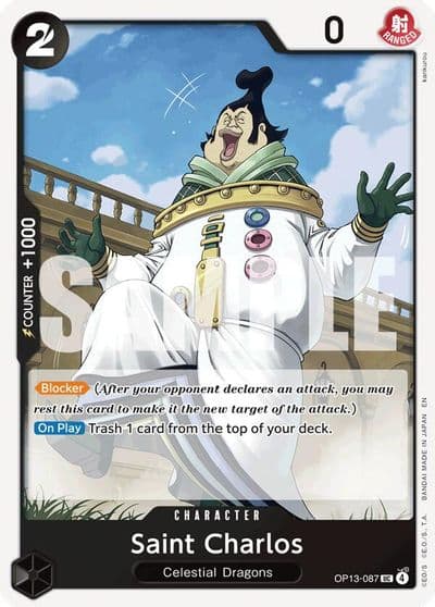 Saint Charlos Carrying On His Will One Piece card