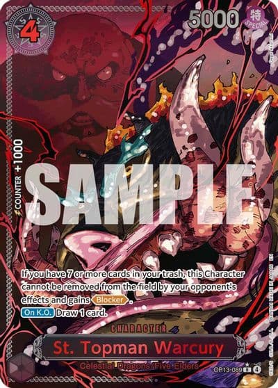 St Topman Warcury Parallel Carrying On His Will One Piece card