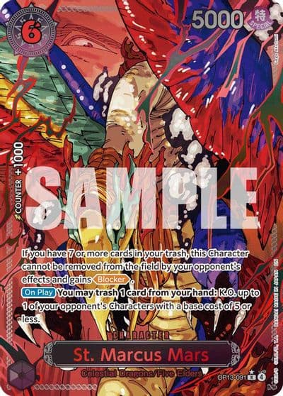 St Marcus Mars Parallel Carrying On His Will One Piece card