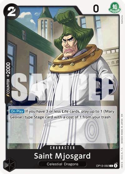 Saint Mjosgard Carrying On His Will One Piece card