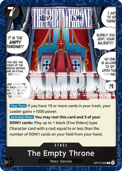 The Empty Throne Carrying On His Will One Piece card