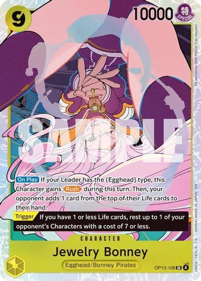 Jewelry Bonney 108 Carrying On His Will One Piece card