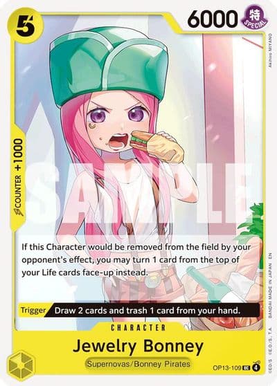 Jewelry Bonney 109 Carrying On His Will One Piece card