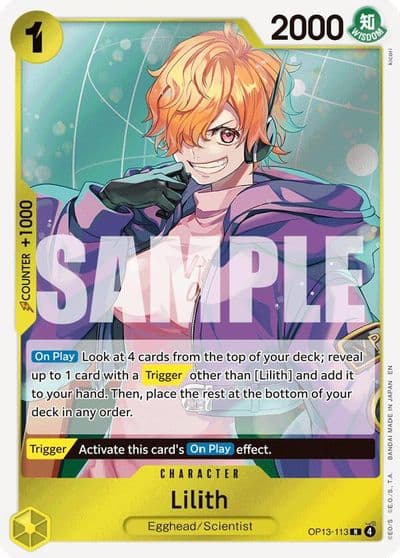 Lilith Carrying On His Will One Piece card