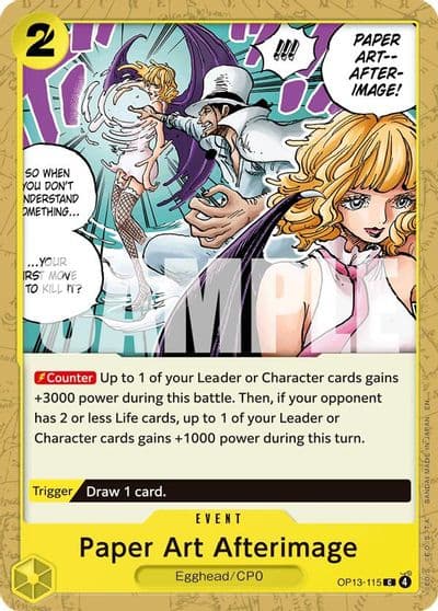 Paper Art Afterimage Carrying On His Will One Piece card