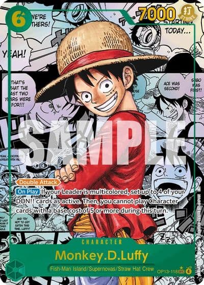 MonkeyDLuffy 118 Super Alternate Art Carrying On His Will One Piece card