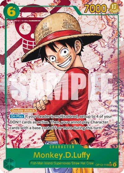 MonkeyDLuffy 118 Parallel Carrying On His Will One Piece card