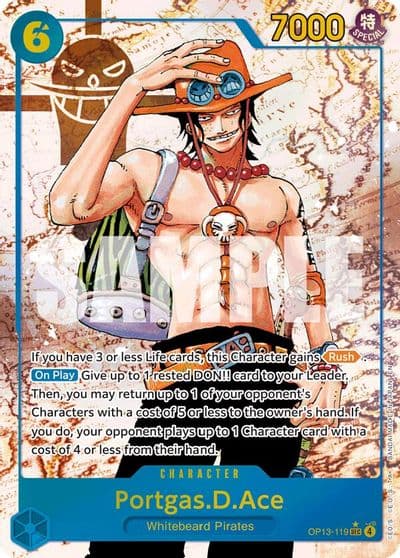 PortgasDAce 119 Parallel Carrying On His Will One Piece card