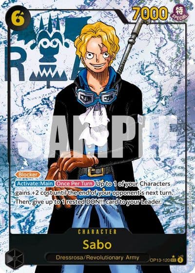 Sabo 120 Parallel Carrying On His Will One Piece card