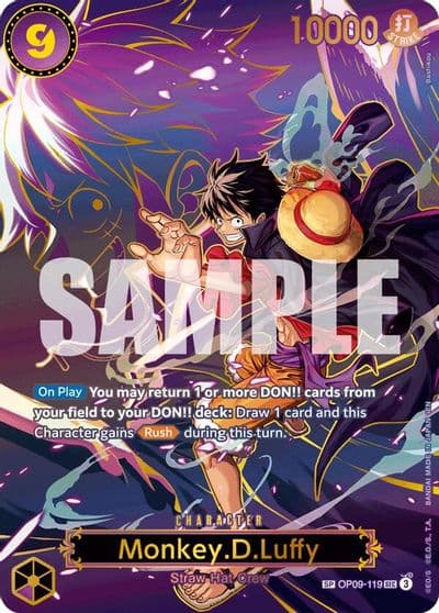MonkeyDLuffy OP09 119 SP Carrying On His Will One Piece card